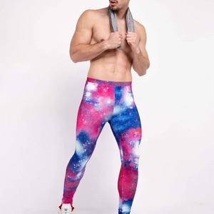 Leggings de compression respirants à taille haute pour hommes, coupe personnalisée, Spandex/Polyester, résistants à l'eau, séchage rapide, antibactériens, personnalisables - Product Image 6