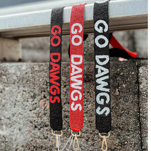 Bolso de hombro personalizado al por mayor con cuentas bordadas a mano para el Día del Partido, con diseño de equipo universitario, de tela duradera - Product Image 6