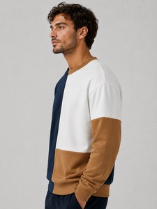 เสื้อสเวตเชิ้ตผู้ชายผ้าฝ้าย 100% ระบายอากาศได้ดี สไตล์สตรีทแวร์ - สีพื้นและขนาดต่างๆ ปรับแต่งได้ เป็นมิตรกับสิ่งแวดล้อม พร้อมปักโลโก้ตามสั่ง - Product Image 4