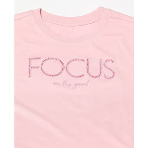 T-shirt uni à manches courtes pour femme, taille personnalisée, vente en gros, broderie d'été, chemise imprimée de créateur, t-shirt uni décontracté - Product Image 6