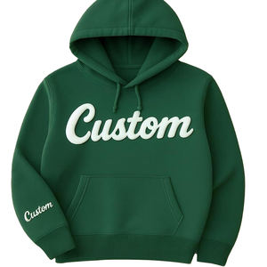 Sweat-shirts tendance streetwear d'automne en molleton 100% coton de qualité supérieure, avec logo brodé personnalisé et imprimé en relief - Product Image 1