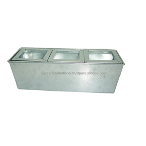 Macetas de flores de metal, juego de niquelado de dos piezas para restaurante, jardín y hogar, jardín, accesorios decorativos para macetas florales - Product Image 3