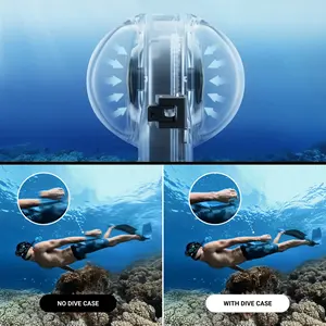 Estuche DE BUCEO invisible para Cámara de Acción <span class=keywords><strong>Insta360</strong></span> X3 50m impermeable <span class=keywords><strong>2023</strong></span> nuevos accesorios para Insta 360X3 - Product Image 5