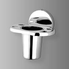 Stainless Steel <b>Wall</b> <b>Mounted</b> Tumbler <b>Holder</b> for Bathroom with Chrome Finish Modern <b>Toothbrush</b> Glass <b>Holder</b> - Product Image 3