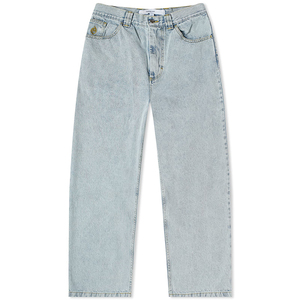 Pantalon en jean noir coupe droite pour homme GURUNA-Z-INDUSTRY, taille mi-haute, fermeture éclair, en toile de coton, décontracté, respirant, séchage rapide - Product Image 2