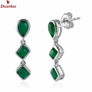 Hot popular elegant <b>earrings</b> 925 sterling <b>silver</b> labradorite gemstone <b>drop</b> <b>earring</b> exporter manufacturer - Product Image 6