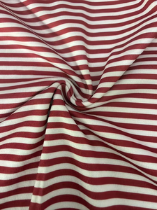Women Striped Summer Casual Daily Wear 2 Piece Pajama Set Short Sleeve Crew Neck Tee Side Split Shorts for Wear - Product Image 5