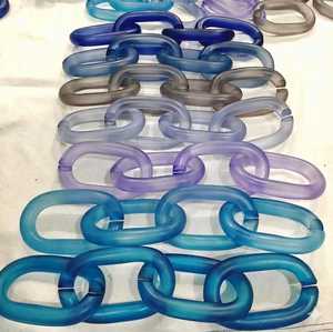 Cadena de Eslabones de Resina Transparente y Colorida, Decoración para Colgar en la Pared, Proyectos de Bricolaje, Separador de Ambientes, Manualidades de Resina Estilo Ángel - Product Image 1