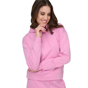 Custom Heavyweight Oversized Women Hoodies Plain Solid Color Fleece Drop Shoulder Streetwear Blank Pullover Sweatshirts Women - Product Image 5