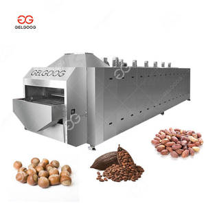 Gelgoog Automatic Nut Roasting Machine for Cocoa <b>Bean</b> Cashew Peanuts Seeds Roast Machine Stainless Steel Food Grade Factory Use - Product Image 6