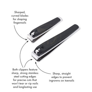 Ensemble de coupe-ongles en acier inoxydable durable avec une large ouverture de mâchoire pour les ongles des doigts - Utilisation en salon et en voyage - Product Image 6