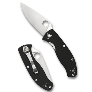 Navajas Plegables con Empuñadura Negra y Hoja Plateada de Corte Liso, Orificio Circular para el Pulgar, Mecanismo de Apertura Suave y Clip Portátil - Product Image 1