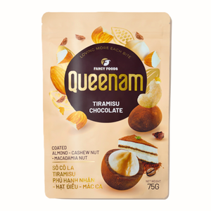 Tiramisu Dragee, Bocadillos de Nueces de Almendra, Anacardo y Macadamia Cubiertos con Chocolate, 75 g, HALAL, Precio al por Mayor OEM/ODM, Envío Directo Global - Product Image 1