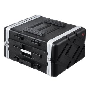 Armadio Rack Server 6U Robusto da 19 Pollici di Profondità, Costruzione in ABS con Ruote Rimovibili e Chiusure a Farfalla per Valigie Porta Attrezzi - Product Image 1