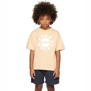 Nouveau style T-shirt ample et léger pour garçons, 100 % coton, manches courtes, col rond, imprimé sérigraphié, écologique, décontracté - Product Image 2