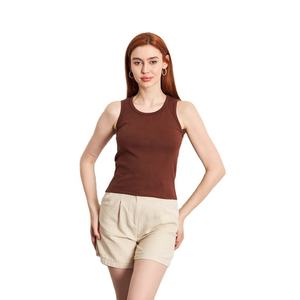 Camisetas sin mangas de algodón personalizables de alta demanda para mujer Ropa básica de verano Tela transpirable suave-Venta al por mayor - Product Image 1