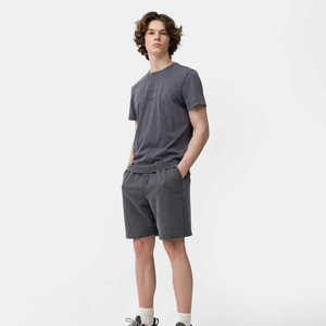 Double <b>Layer</b> Polyester Gym Mesh Shorts Front Men's <b>Mid</b> Waist Long Drawstrings Solid Pattern Pockets Quick Dry Breathable - Product Image 2