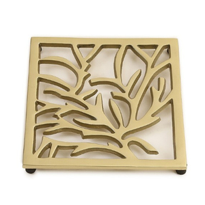 Wholesale Heat Resistant Tree of Life Metal <b>Trivet</b> Aluminium Hot Pot Pad Stand with Rubber Feet for Hotel Restaurant Tabletop - Product Image 6
