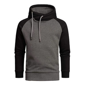 Sudadera con Capucha para Hombre, Diseño de Parches, Estilo Casual, Corte Regular, con Bolsillos, Forro Polar, Transpirable, Ecológica, para Otoño - Product Image 2