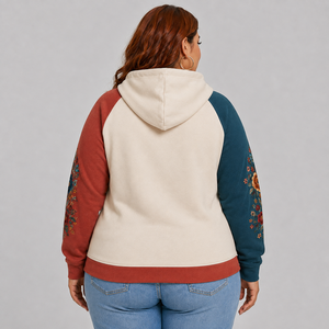 Sudadera con capucha duradera para mujer, con bordado, logotipo personalizado, forro polar de algodón suave, cálida, transpirable, informal, estilo urbano. - Product Image 6