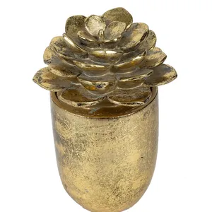 Escultura de Pareja de Búhos de Metal Hecha a Mano, Decoración Romántica de la Naturaleza, Zinc Chapado en Oro Pulido para Decoración de Habitaciones por Zahid Exports - Product Image 6