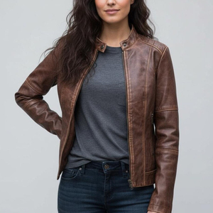 Veste d'hiver en peau de mouton véritable pour femmes, texture douce, écologique, coupe-vent, pour les tenues quotidiennes et le confort - Product Image 5