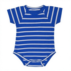 Barboteuse en coton biologique pour bébés, body à manches courtes, vêtements pour nouveau-né, en inde - Product Image 1