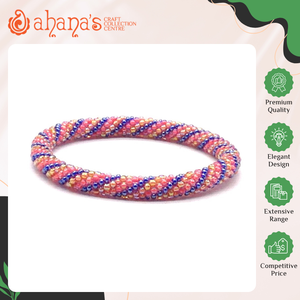 Hot Sale on New Design Multi Colors Handmade Crochet <b>Needle</b> Trendy High Grade All Occasion Women's Glass <b>Beads</b> Bracelet - Product Image 2
