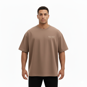 เสื้อยิมออกกำลังกายแบบกำหนดเอง แบรนด์ส่วนตัว เสื้อยืดออกกำลังกาย ระบายอากาศได้ดี ผ้าฝ้าย 100% ทรงโอเวอร์ไซส์ เสื้อผ้ากีฬาฟิตเนสสำหรับผู้ชายและผู้หญิง รับผลิตแบบ OEM - Product Image 2