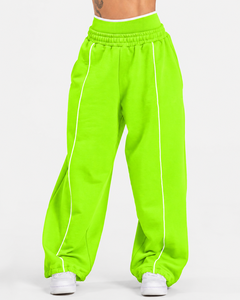 Custom <b>Women's</b> Contrastline Zipper Tracksuit Casual Two Piece Outfit Relaxed Fit <b>Jacket</b> Wide Leg Pants Matching Set Fashion - Product Image 5