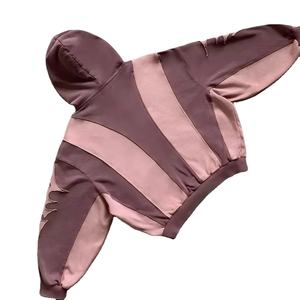 Sudaderas Personalizadas de Estilo Urbano para Mujer, Unisex, de Algodón Grueso, Teñido Liso, Bordado 3D - Product Image 5