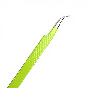 Pince à épiler professionnelle en acier inoxydable avec poignée confortable et durable, pointe fine pour l'élimination des poils incarnés et des éclats de peau, personnalisable - Product Image 1