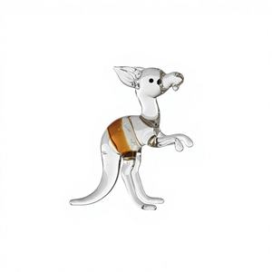 Figurine de kangourou en verre, décoration de luxe pour la maison, cadeau, objet de décoration, anniversaire de mariage, Saint-Valentin, export, présentation de table, objet de collection haut de gamme - Product Image 1