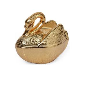 ชามผลไม้ทองเหลืองลายเป็ดโบราณสลักลายดอกไม้ ชามผลไม้ตกแต่งสำหรับโต๊ะอาหาร ห้องครัว และบ้าน - Product Image 4