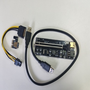 Câble d'extension de <span class=keywords><strong>carte</strong></span> <span class=keywords><strong>graphique</strong></span> PCIe GPU <span class=keywords><strong>Riser</strong></span> 1X à 16X, adaptateur d'alimentation V011 Pro VER12 010S Plus, kit de <span class=keywords><strong>minage</strong></span> USB 3.0 - Product Image 3