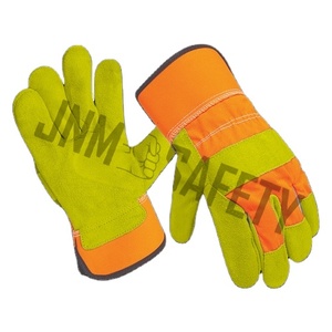 Gants de sécurité en cuir de vachette pleine fleur, résistants aux flammes, pour les travailleurs du bâtiment, gants de travail pour monteurs canadiens - Product Image 4