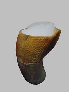 Nouvelle Offre Spéciale : Corne à Boire Viking Sculptée à la Main en Os Naturel avec Support – Mug à Bière DIY pour Noël - Product Image 5