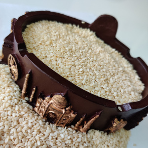 99.99% graines de sésame décortiquées biologiques de pureté meilleure qualité fraîchement séchées à des fins industrielles fabricant indien direct - Product Image 2