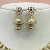 Conjunto de collar de moissanita de calidad Premium de lujo, pendientes, piedra de latón para fiesta de boda, Perla principal, regalo perfecto para mujer - Product Image 2