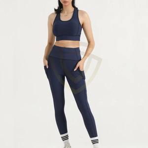 Ensemble soutien-gorge et legging anti-transpiration pour femme, leggings taille haute sans coutures, ensembles assortis pour femme - Product Image 2