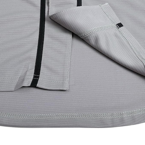 Maillot de baseball gris uni avec passepoil noir, vêtement de sport vierge pour équipe, uniforme personnalisé par sublimation à boutons - Product Image 5