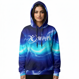 Sudadera con Capucha Extra Grande de Alta Gama, Unisex, Bordada, con Estampado Completo, para Colecciones de Ropa Urbana Premium - Product Image 1