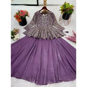 Top de Diseñador y Hermoso Lehenga para Fiesta, Talla XL - Product Image 5