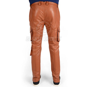 High Quality Material Men's <b>Leather</b> <b>Pants</b> Wholesale Best Price Custom Logo Print <b>Leather</b> <b>Pants</b> - Product Image 6