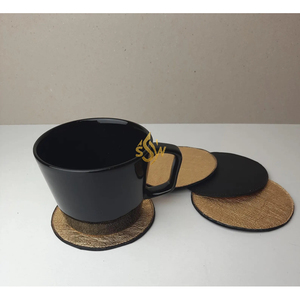 Antique Brass and Metal <b>Drink</b> <b>Coasters</b> Metal <b>Coaster</b> With Round Shape for Hammered Design in Indian Wholesale Prices Supplies - Product Image 5