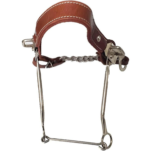Más Vendido: Bocado Mecánico Hackamore de Cuero para Caballo de Nariz Plana, Bocado para Caballo de Acero Inoxidable Antiguo de Gran Belleza - Product Image 5