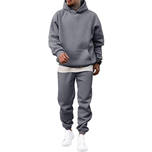 Conjunto Deportivo Informal de Sudadera con Capucha de Algodón para Hombre, Ropa Deportiva para Correr, Estilo Informal para Uso Diario - Product Image 1