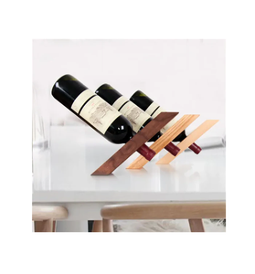 ชั้นวางขวดไวน์ไม้ตกแต่งบ้าน ที่วางขวดไวน์ไม้ ขายดีที่สุด - Product Image 3