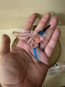 Figurine d'oiseau colibri en verre de Murano soufflé à la main, décoration animale, artisanat en verre soufflé, design artistique - Product Image 2