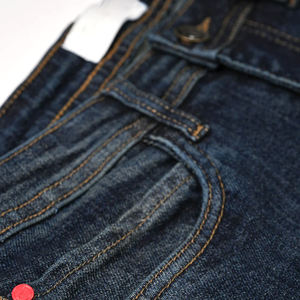Jeans droits en denim délavé avec logo personnalisé de haute qualité, style streetwear pour hommes - Prix de gros, dernier design, saisons automne-hiver - Product Image 4